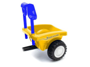 Dětské odrážedlo traktor s vlečkou a nářadím Baby Mix New Holland žlutý
