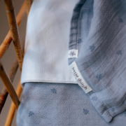 Plena zavinovací 120 x 120 cm Pure s potiskem Little Dutch