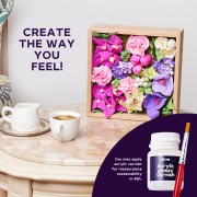 Výtvarná modelovací sada DIY květiny v dřevěném rámu Okto Inspiration