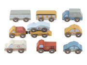 Sada dřevěných autíček Little Dutch