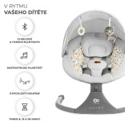 Lehátko houpací s melodií 2 v 1 Lumi, do 9 kg, Premium Kinderkraft