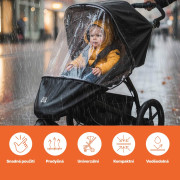 Univerzální pláštěnka na tříkolový kočárek Zopa