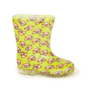 Chlapecké holínky PVC - potisk autíčko Pidilidi zelená