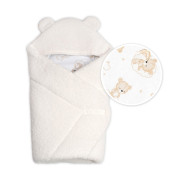 Beránková zavinovačka s kapucí bavlna/beránek Teddy
