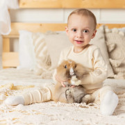 Rostoucí žebrované legíny Color Denim blue - modrá Esito