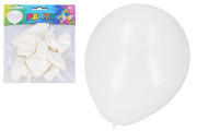 Balónek nafukovací 30 cm sada 10 ks bílý