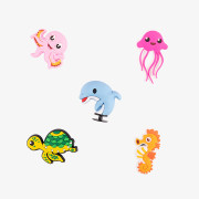 Amulety - ozdoby na boty Amuletz Mořská zvířátka mix Coqui