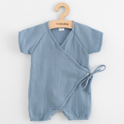 Kojenecký letní mušelínový overal New Baby blue