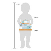 Nasazování na tyč Domeček modrý small foot 