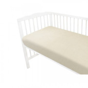 Mušelínové prostěradlo do postýlky 60 x 120 cm Nature double Baby Nellys