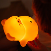 LED silikonová noční lampička - chrápající medvídek Mary's 