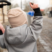 Rostoucí softshellová kombinéza s fleecem Šedý melír Esito