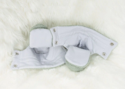 Capáčky Teddy fleece double Olive olivová Esito