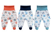 Bavlněné polodupačky Medvídek Modré Baby Service