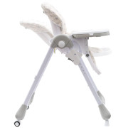 Jídelní židlička NEW BABY Gray Star - ekokůže