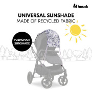 Hauck Sluneční clona na kočárek Sunshade UV 50+ floral grey