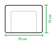 Přebalovací podložka na komodu měkká 75x72 cm Ceba 