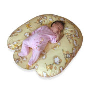 Kojící polštář s klínem SIM - EPS kuličky ZELENÝ MRÁČEK NEZOB DOPRODEJ