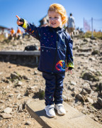 Softshellové kalhoty dětské Duhová kočka Wamu