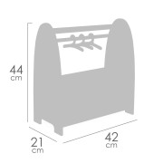 Dřevěný šatní věšák na oblečení pro panenky Tulipe DeCuevas 