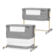 Dětská polohovatelná postýlka Neste grow Light Grey Full Wood Kinderkraft