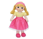 Zpívající panenka látková Míša Růžičková 55 cm 