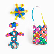 Magnetická stavebnice 42 kusů Clixo Rainbow