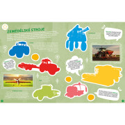 Poznávací samolepková knížka Stroje