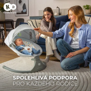 Lehátko houpací s melodií 2 v 1 Lumi, do 9 kg, Premium Kinderkraft