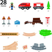 Vlaková sada s natahovacím vláčkem