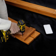 Dětské dřevěné pískoviště s lavičkami 120 x 120 cm Baby Mix