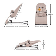 Minimalistické houpací lehátko s hračkami pro miminko Kinderkraft