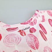 Tričko KR tenké tisk Outlast® UV 50+ Park růžová
