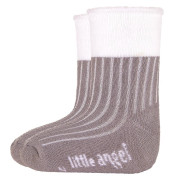 Ponožky froté Outlast® Tm. šedá/bílá - Vel. 10-14 (7-9 cm)