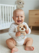 Dětské plyšové chrastítko Baby Mix pejsek hnědý