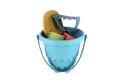 Sada na písek - kbelík, lopatka, hrabičky, 3 formičky 