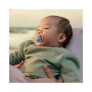 Šidítko Ultra air fialová/žlutá 0-6 m obrázek dívka, 2 ks Philips Avent