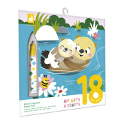 My arts&crafts Mini Sametové omalovánky Chutná zvířátka od 18 měsíců Janod