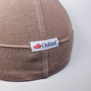Čepice tenká zavazovací plochý šev Outlast® UPF 50+ oříšková