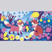 Kreativní sada Pěnové nálepky a svítící písek Janod