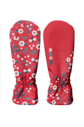Dětské softshellové rukavice Berušky červená 