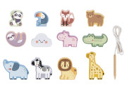 Navlékání Zvířátka Pastel 13 ks