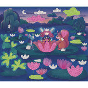 Kreativní sada Pěnové nálepky a svítící písek Magické víly Janod