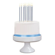 SusyCard - Dortové narozeninové svíčky stříbrné 10 ks