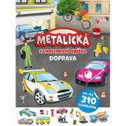 Metalická samolepková knížka Doprava