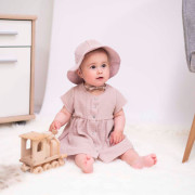 Mušelínové šaty Barunka Powder pink Esito