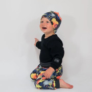 Dětské tepláky s vysokým pasem Smile - šedá Esito