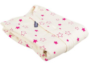 Letní spací pytel biobavlna fuchsiové hvězdičky Kaarsgaren