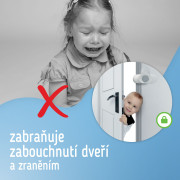 Dětská otočná zarážka do dveří s nastavením polohy 2 ks Sipo