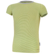 Souprava chlapecká tenká Outlast®s UV faktor. 50+, pruh zelený matcha/šedý melír